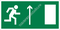 Изображение эвакуационного знака E 11   Направление к эвакуационному выходу прямо ГОСТ Р 12.4.026-2015