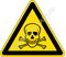Изображение предупреждающего знака  W 03 Опасно. Ядовитые вещества ГОСТ Р 12.4.026-2015