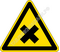 Изображение предупреждающего знака  W 18  Осторожно. Вредные для здоровья аллергические (раздражающие) вещества ГОСТ Р 12.4.026-2015